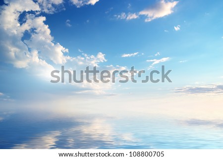 Stockfoto: Sky Reflection On The Water