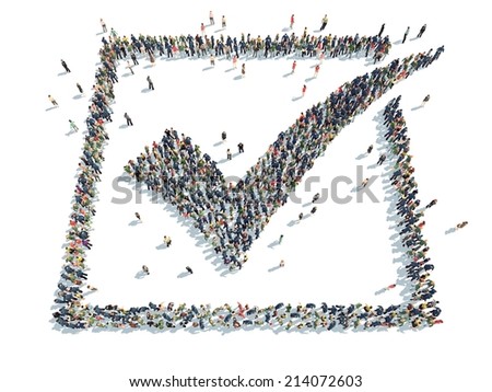 Stok fotoğraf: High Angle View Of Diverse Business People Checking In At Conference Registration Table In Office L