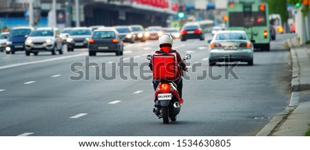 Сток-фото: Scooter For Delivery Goods