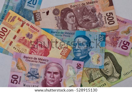 Stock fotó: Mexican Pesos Graph
