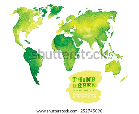 Stockfoto: Thinking About World Map