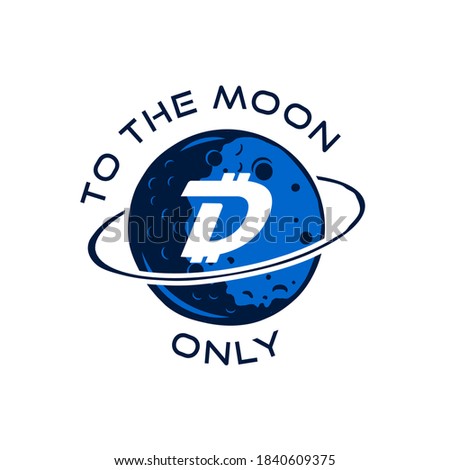 Stock photo: Digibyte Blockchain Logo Graphic Dgb Digital Asset Concept Crypto Emblem With Lock Blockchain Tec