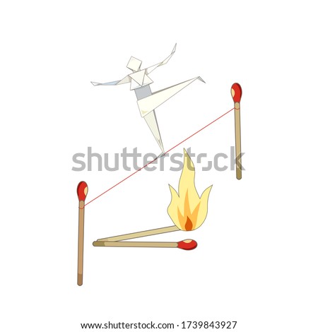 Stok fotoğraf: Paper Background With Pegs Over White