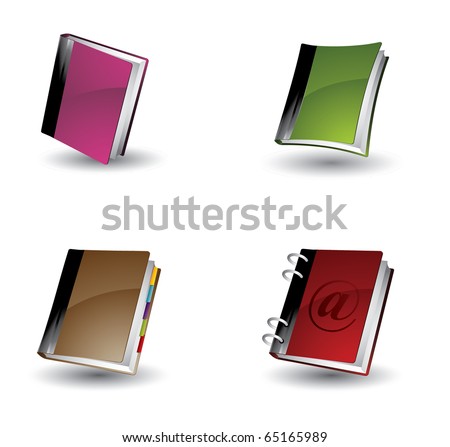 Pink Glossy Book Icon [[stock_photo]] © graphit