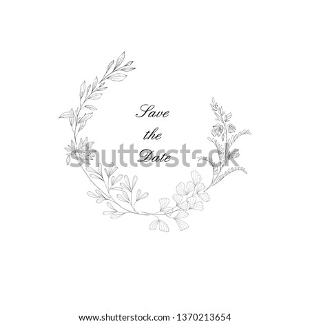 Stock photo: Floral Fine Frame