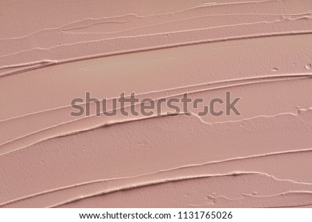 ストックフォト: Cosmetics Abstract Texture Background Beige Acrylic Paint Brush