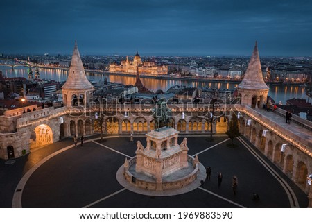 ストックフォト: Statue Of King Stephen I Of Hungary Fisherman Bastion Budapest