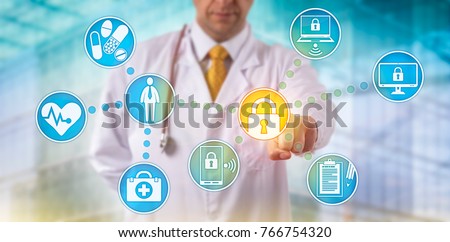 Toegang tot medische informatie Stockfoto © LeoWolfert