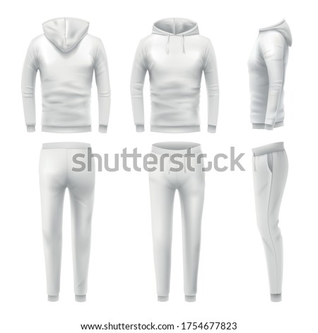 ストックフォト: Young Man In A Tracksuit Vector Illustration On White Backgroun