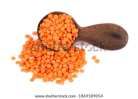 Stock photo: Red Bean Porridge In Plate And Spoon Isolated Healthy Food For