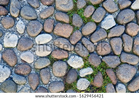 Stock photo: Detail Of The Block Stone Pathway