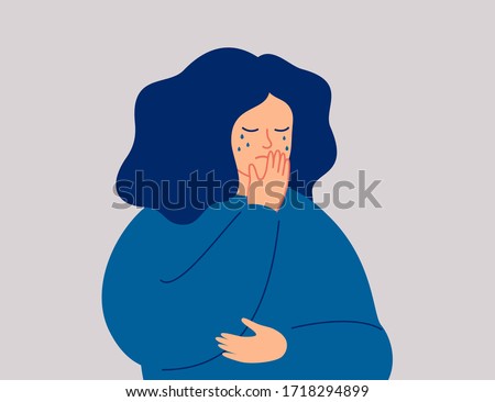 [[stock_photo]]: Crying Woman Pain And Grief Concept