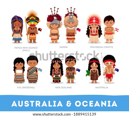 Stock photo: Australia Flag On The Headdress