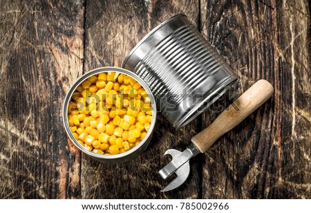 Stock photo: Canned Corn