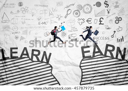 Stockfoto: A Businesswoman With Earnings