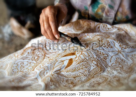 Stock photo: Batik Painting