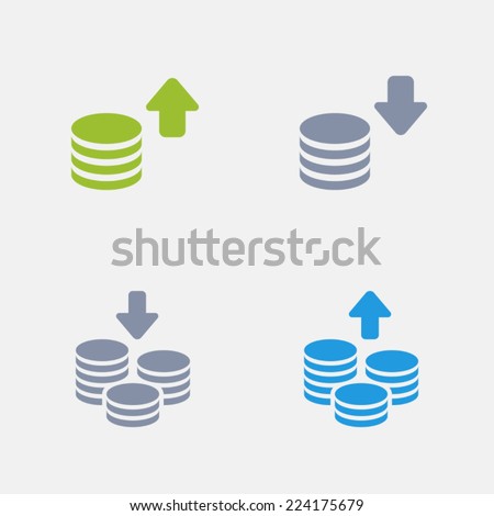 Coins Stack Vector Glyph Icon Zdjęcia stock © Micromaniac