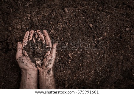 Stockfoto: Soil In Hands