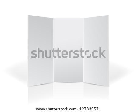 Trifold Brochure Presentation Board For Your Design Illustration Stock photo © alexmillos