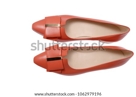 商業照片: Beautiful Black Classic Women Shoes Isolated On White Background