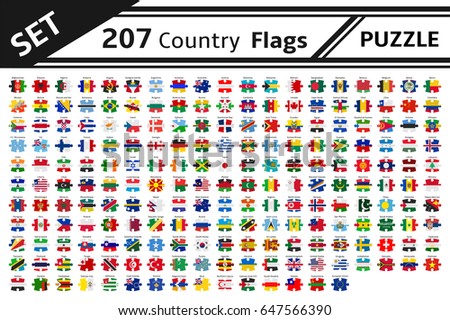 Canada And Austria Flags In Puzzle Foto stock © noche
