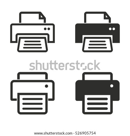 Stock photo: Printer Icon Simple Illustration