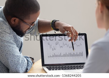 Stock photo: Business Financial Data Analyst Workplace