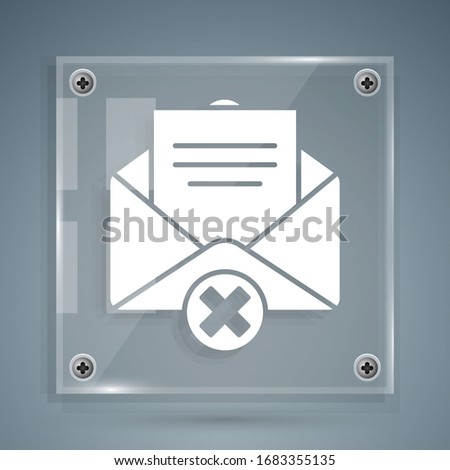 Stock photo: Cancel Cross Vector Icon Flat Design Square Internet Gray Butto