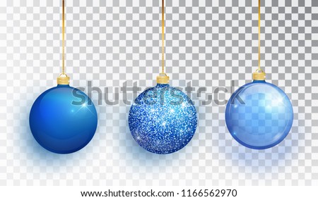 Stockfoto: Blue Christmas Ball Background