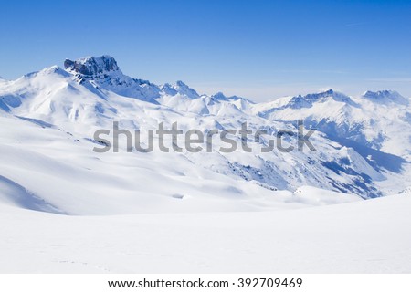 Stock fotó: Snow Covered Mountains