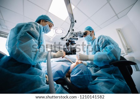 Stock foto: Coworking Dentist Doctors With Tools