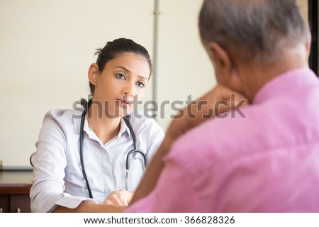 Stock photo: Portrait Asian Woman Patient Talking With Mental Health Problem