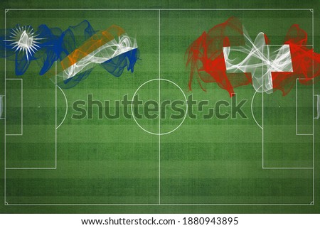 Stock photo: Switzerland And Marshall Islands Flagsswitzerland And Marshall I