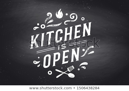 [[stock_photo]]: Kitchen Open Wall Decor Poster Sign Quote