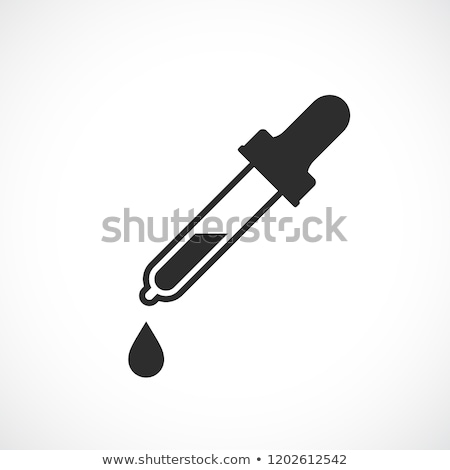 Stok fotoğraf: Medicine Dropper Supplements Icon Vector Illustration