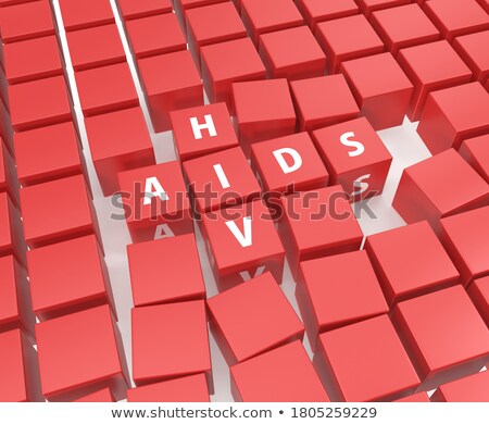 Foto stock: Crossword Of Hiv Aids