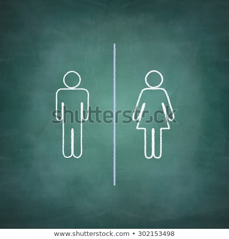 Stock foto: Genderequal Opportunities Concept - Man And Woman Side By Side