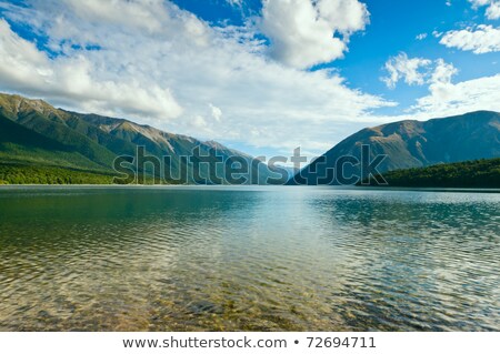 View Above A Beautiful Lake During Mid Day Stock photo © 3523studio