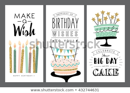 Stock photo: Happy Birthday Set