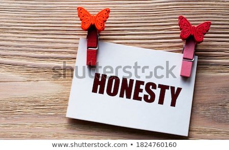 Stock foto: Honesty Concept On Digital Background