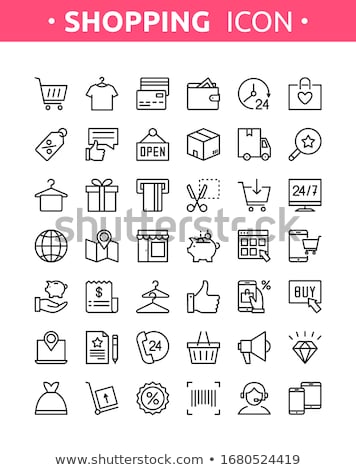 ストックフォト: Flat Icons For Online Store