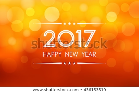 Stock photo: White Circles On Orange Background - Vector Illustration