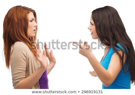 Foto d'archivio: Two Teenagers Having A Fight At School