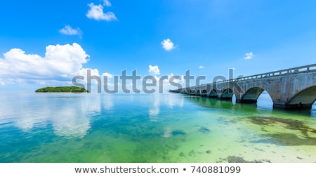 Stockfoto: Old Railroad Bridge On The Bahia Honda Keys
