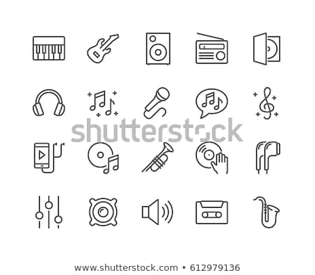 Stok fotoğraf: Piano Line Icon