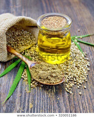 Сток-фото: Cannabis Hemp Seeds Leaf Close Up Background