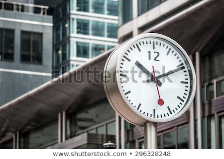 Stock fotó: Underground Sign In Canary Wharf Financial District In London Uk