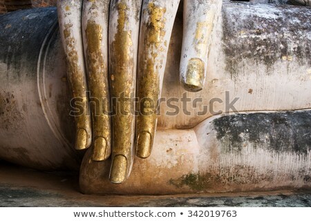 ストックフォト: Gold Leaf Covered Buddha Hand