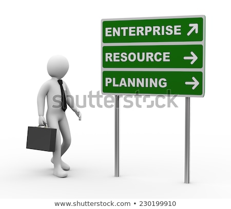 Erp - Cartoon Green Word Business Concept Stock photo © Ribah