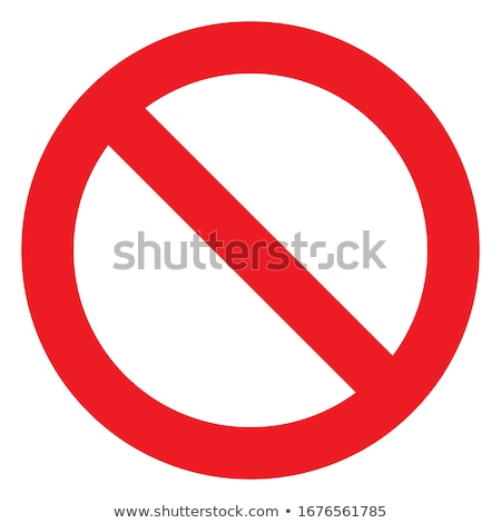 Foto d'archivio: Isolated Forbid Ban Red Sign Symbol